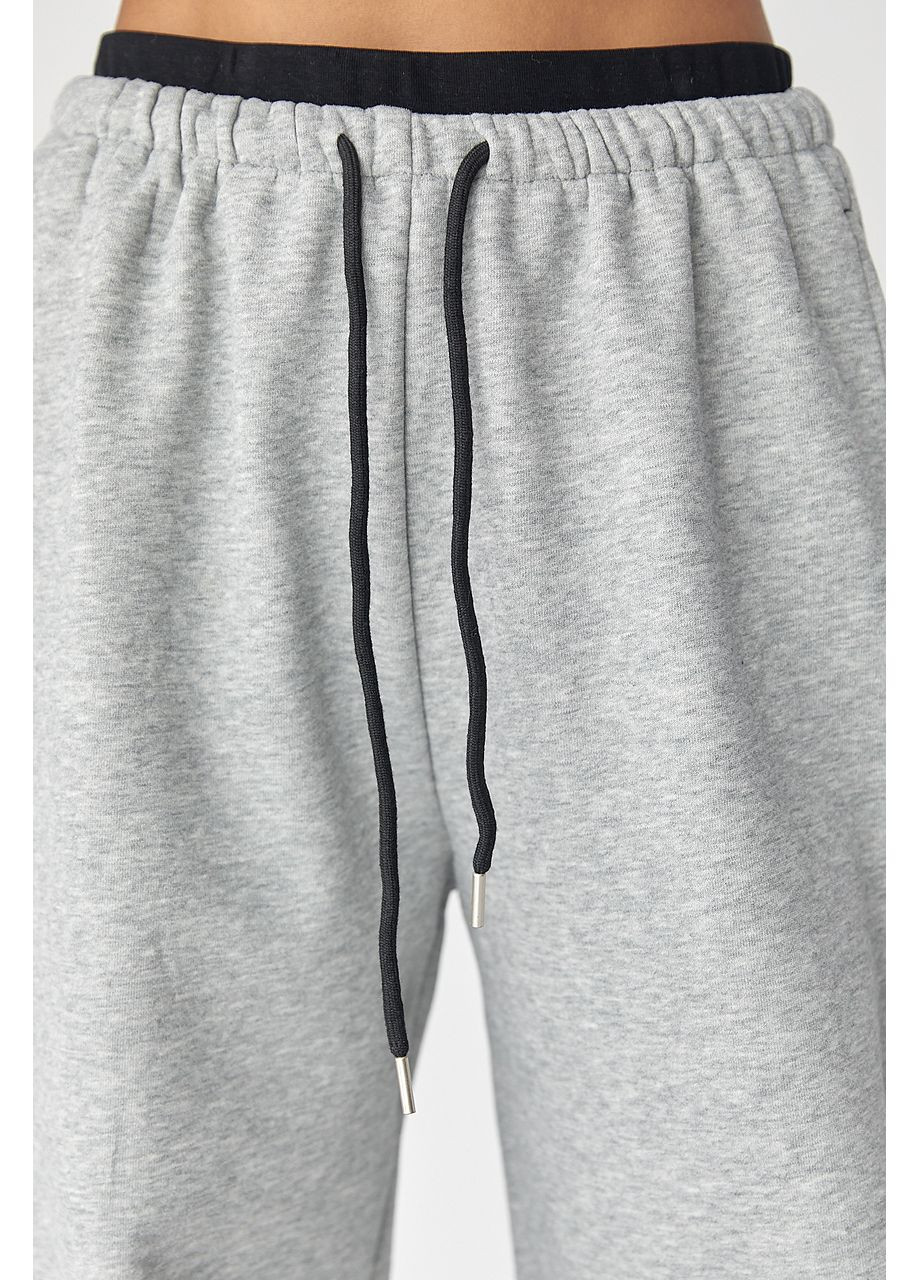 Широкі спортивні штани з начосом Lurex (366241634)