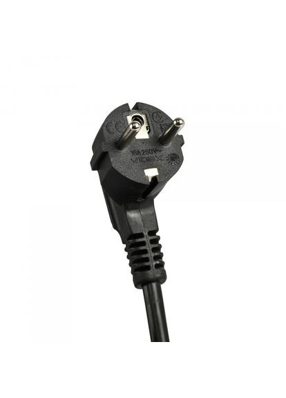 Сетевой удлинитель ONCORD с/с 4п 3м (3x1.5мм) 3.4А USB(QC3.0) +USB-C(PD20W) с кнопкой Black Videx (361068528)