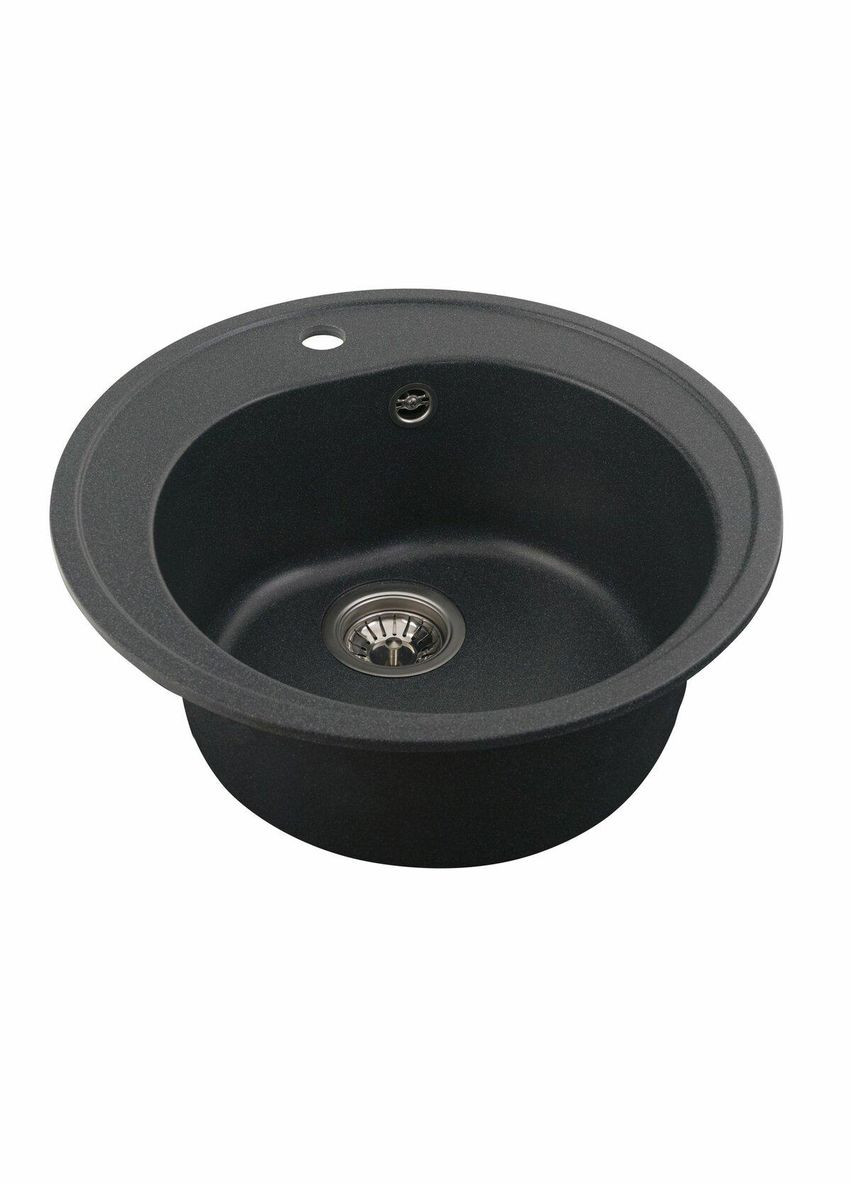 Гранитная мойка для кухни 510 LUNA матовая Антрацит Valeso (342069581)