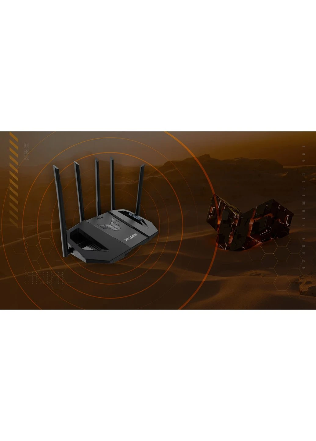 Маршрутизатор 90IG0920-MO9C00 TUF-BE6500 BE6500, 3x2.5GE LAN, 1x2.5xGE WAN, 1xUSB3.2, MESH Asus (374858283)