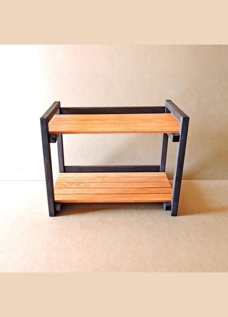 Етажерка розбірна з дерева Брістоль 2 шафран (МЕБ-000224) No Brand (327845544)