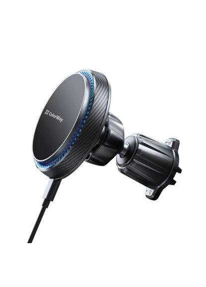 Универсальный автодержатель (CW-CHMW041Q-BK) Colorway MagSafe 360° Air Vent 15W Black (391644119)
