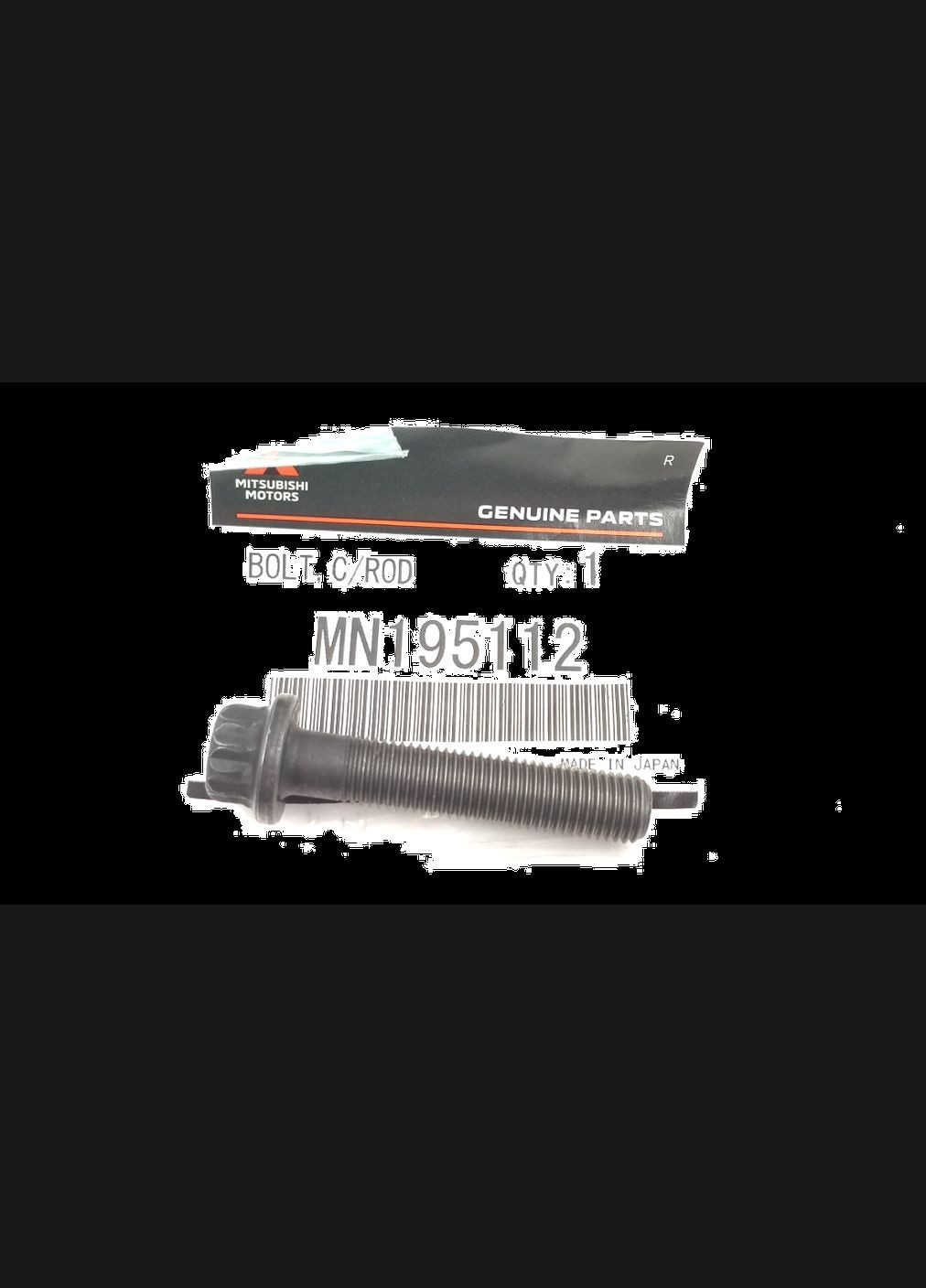 Болт шатуна, оригинал OEM MN195112 Митсубисы, Lancer, ASX, Eclipse Cross 2006- Mitsubishi Outlander (345735662)