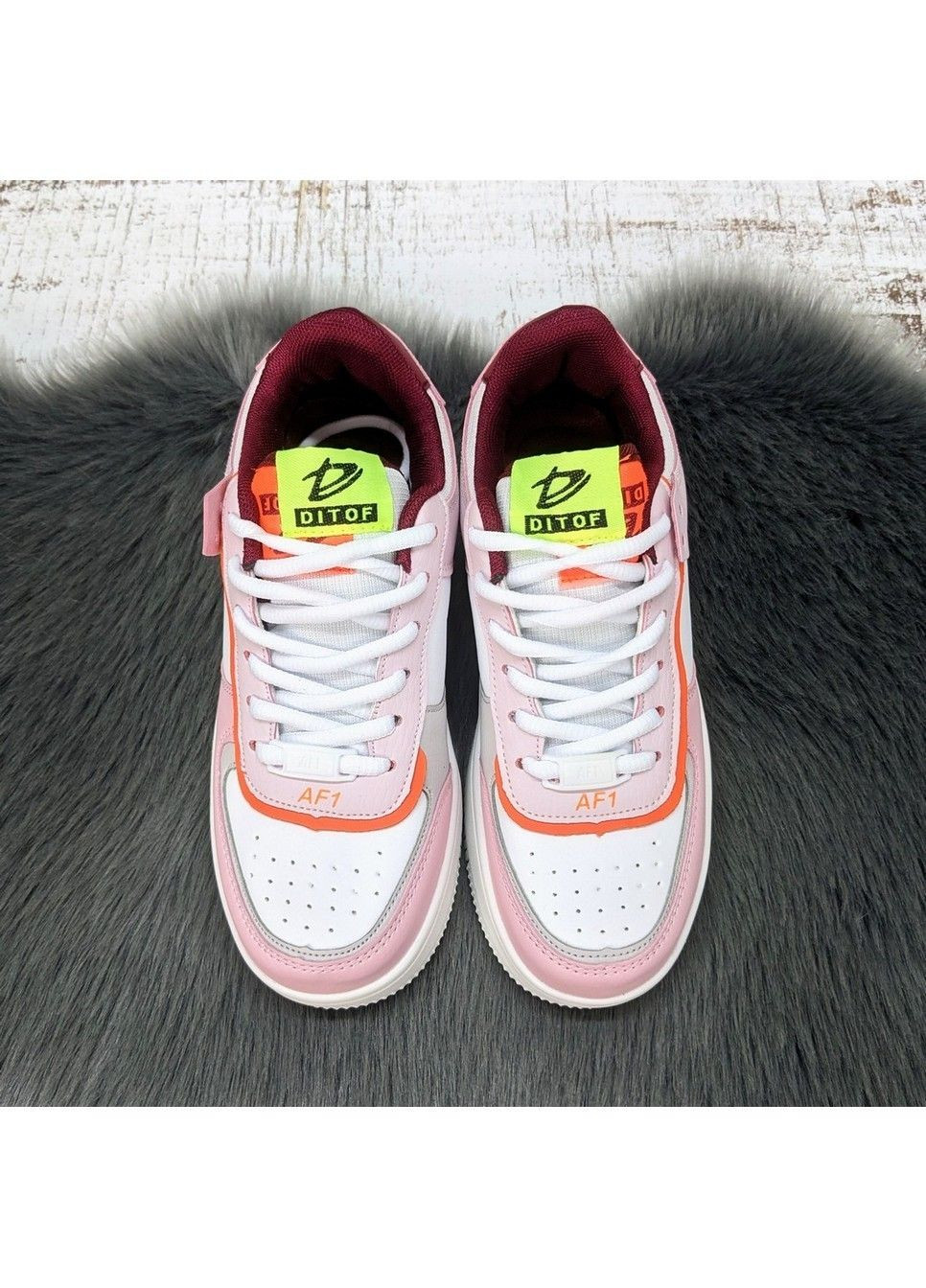 Кросівки жіночі демісезонні еко-шкіра Ditof рожеві демісезони (342322630)