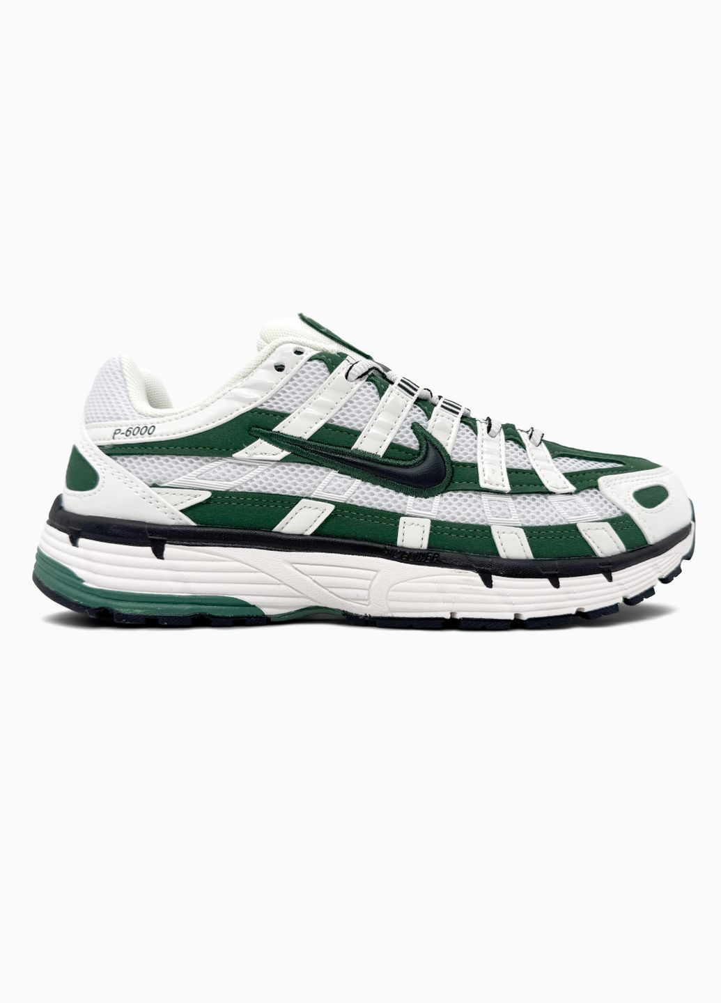 Кросівки жіночі і чоловічі Nike P-6000 White Green Black | Найк Р-6000 зелені No Brand зелені демісезони (342717942)