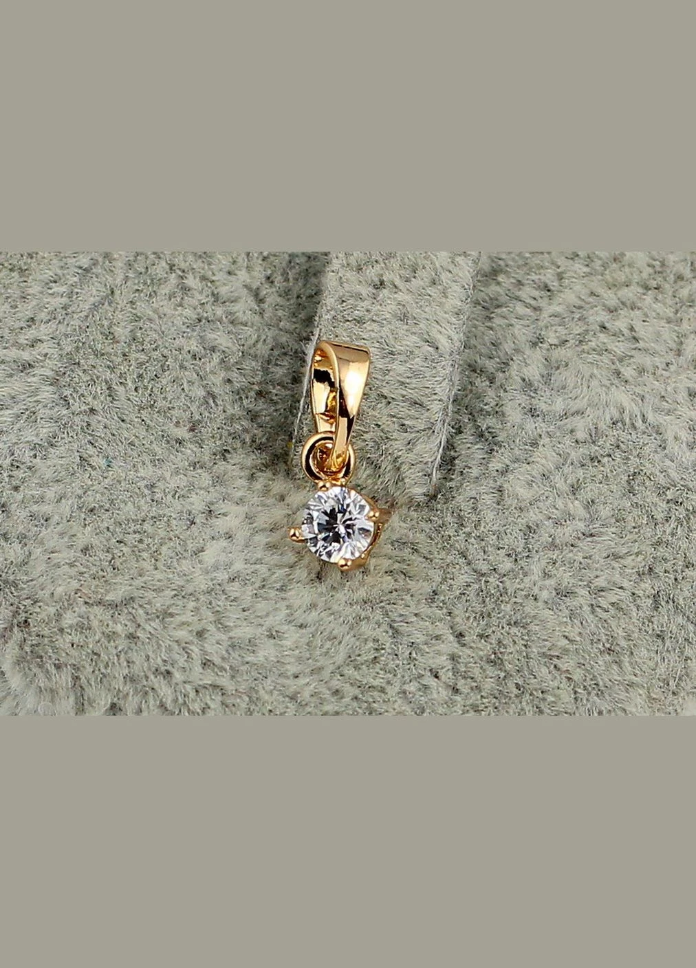 Кулон білий камінь на чотири кріплення 4 мм золотистий Xuping Jewelry (316432896)