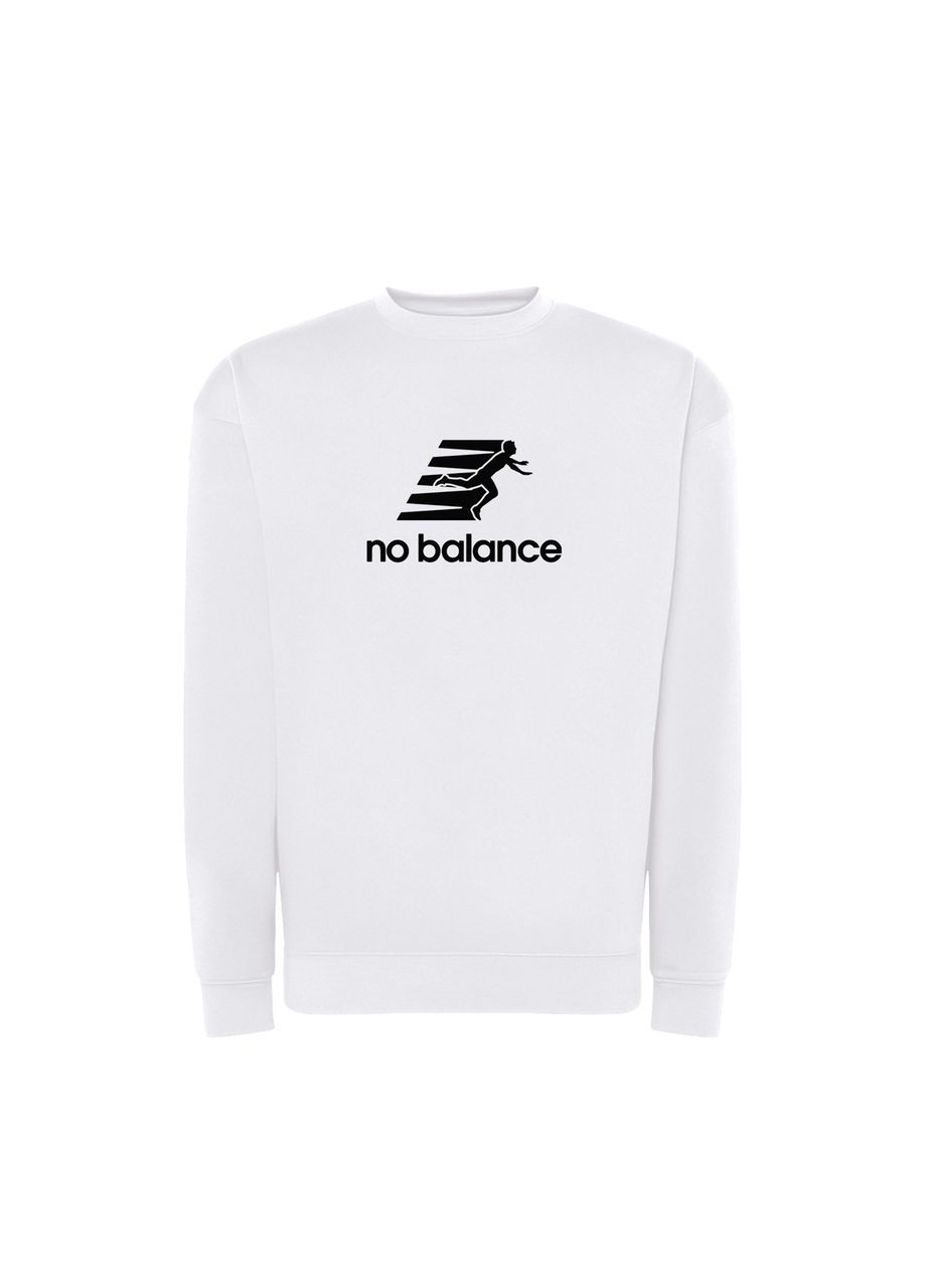 Белый свитшот с принтом "no balance". с юмором про new balance (10994653812) ТiШОТКА (365436008)