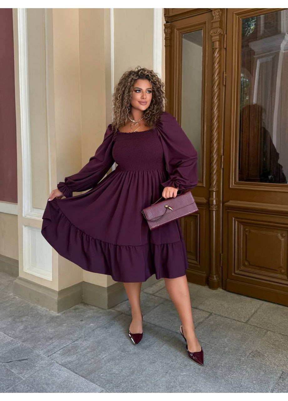 Бордовое праздничный платье нарядное женское LeVi