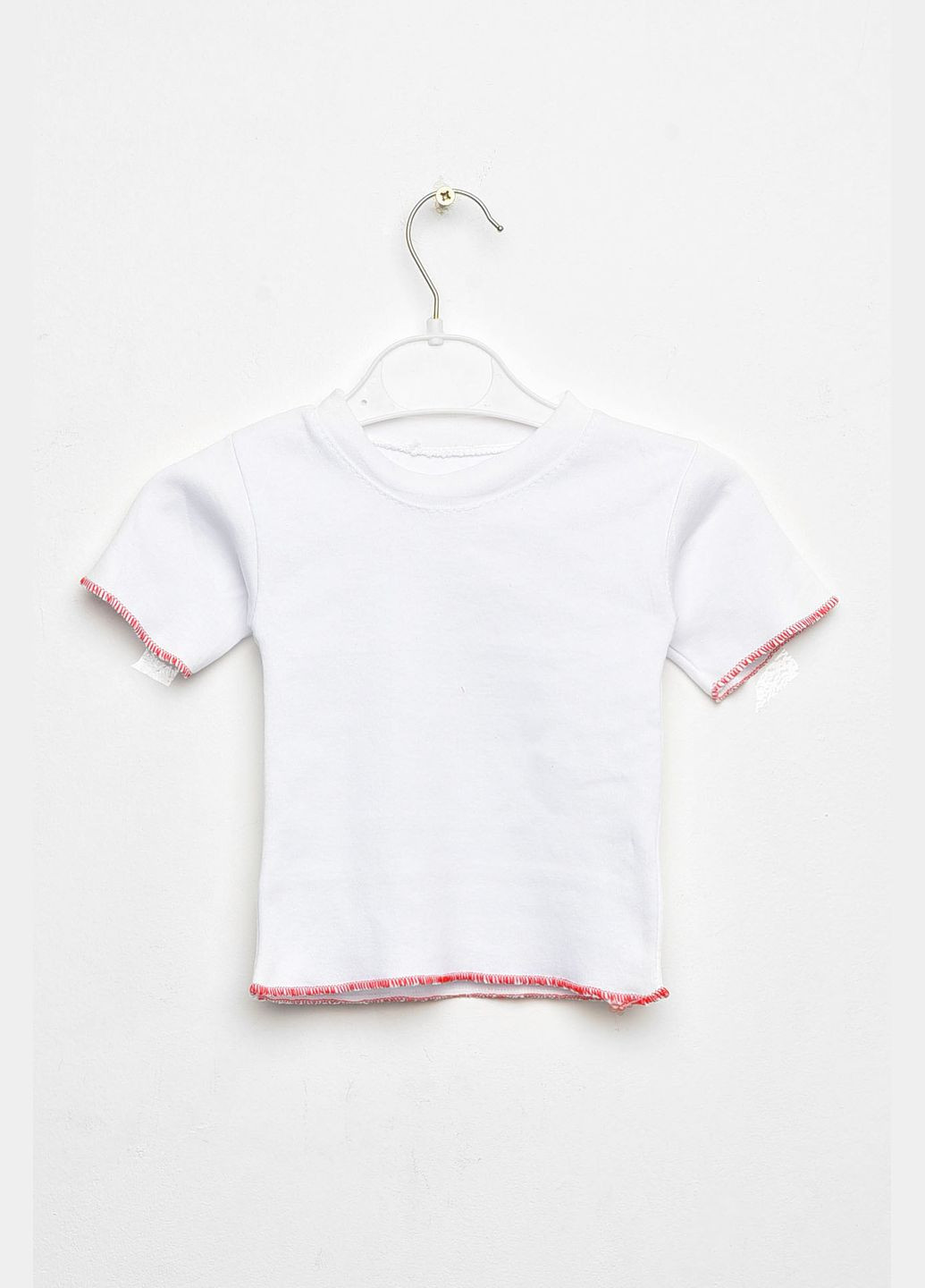 Червоний літній костюм дитячий для дівчинки червоного кольору сарафан+футболка з сукнею Let's Shop