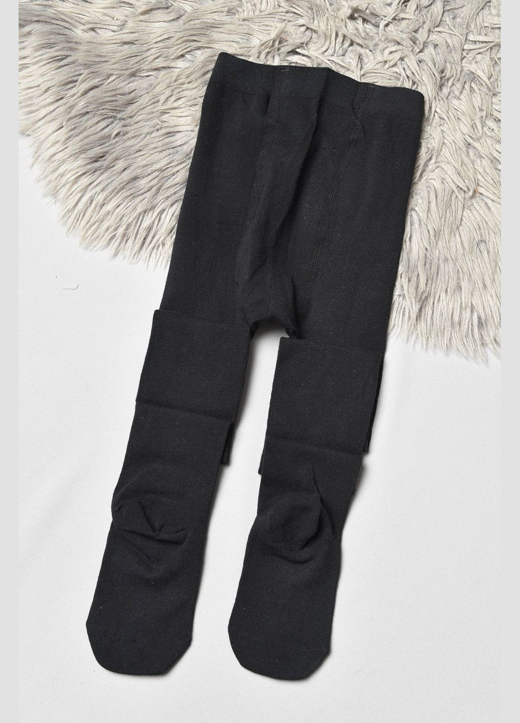 Колготы детские с рисунком для девочки черного цвета Let's Shop (304024382)