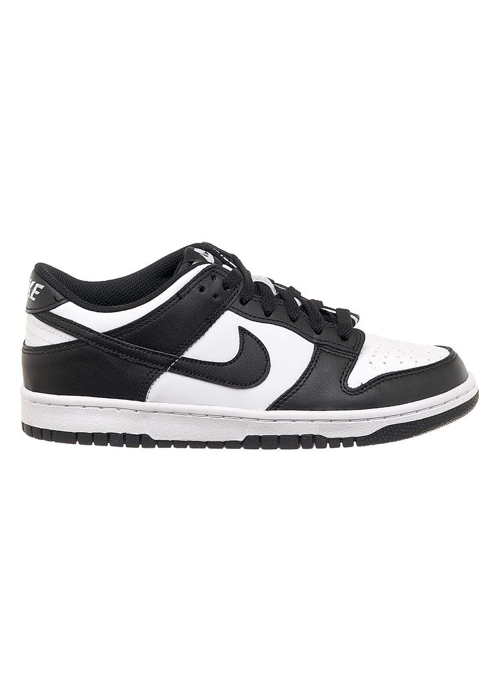 Черные демисезонные детские кроссовки dunk low черный Nike