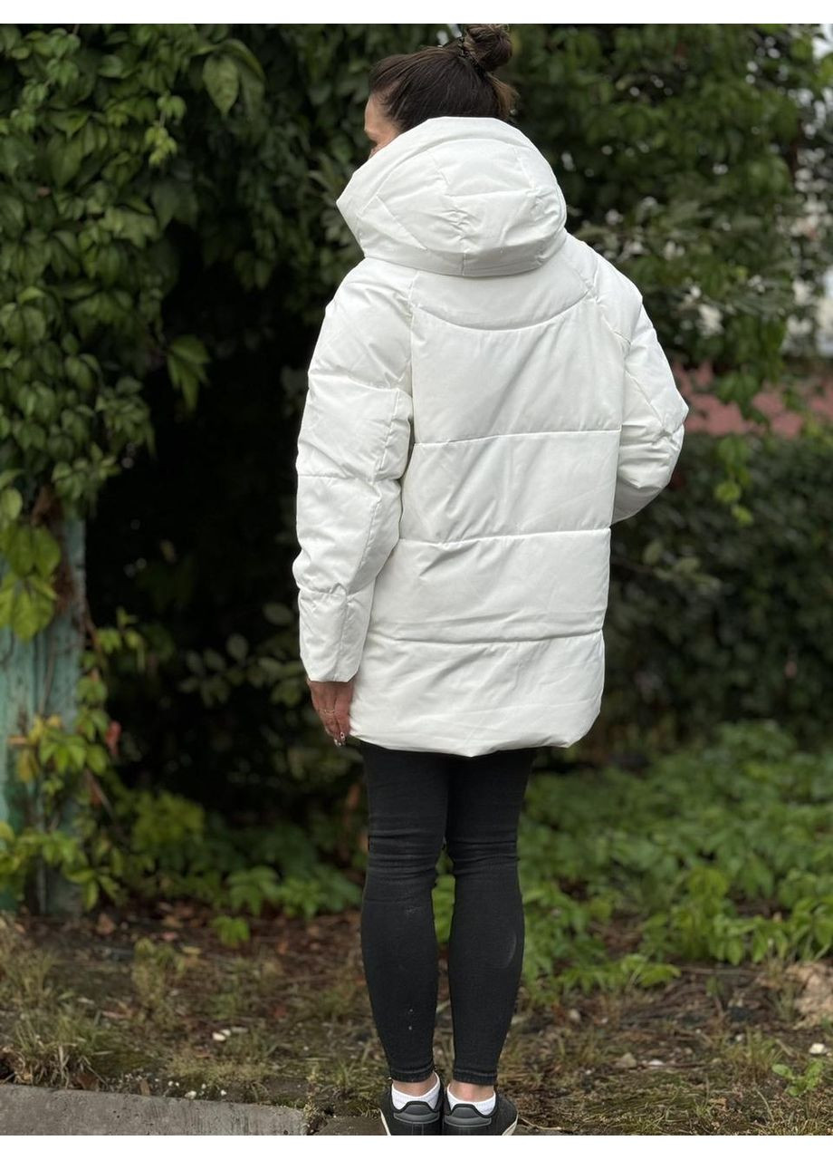 Мятная зимняя куртка удлиненная женская а022 Towmy