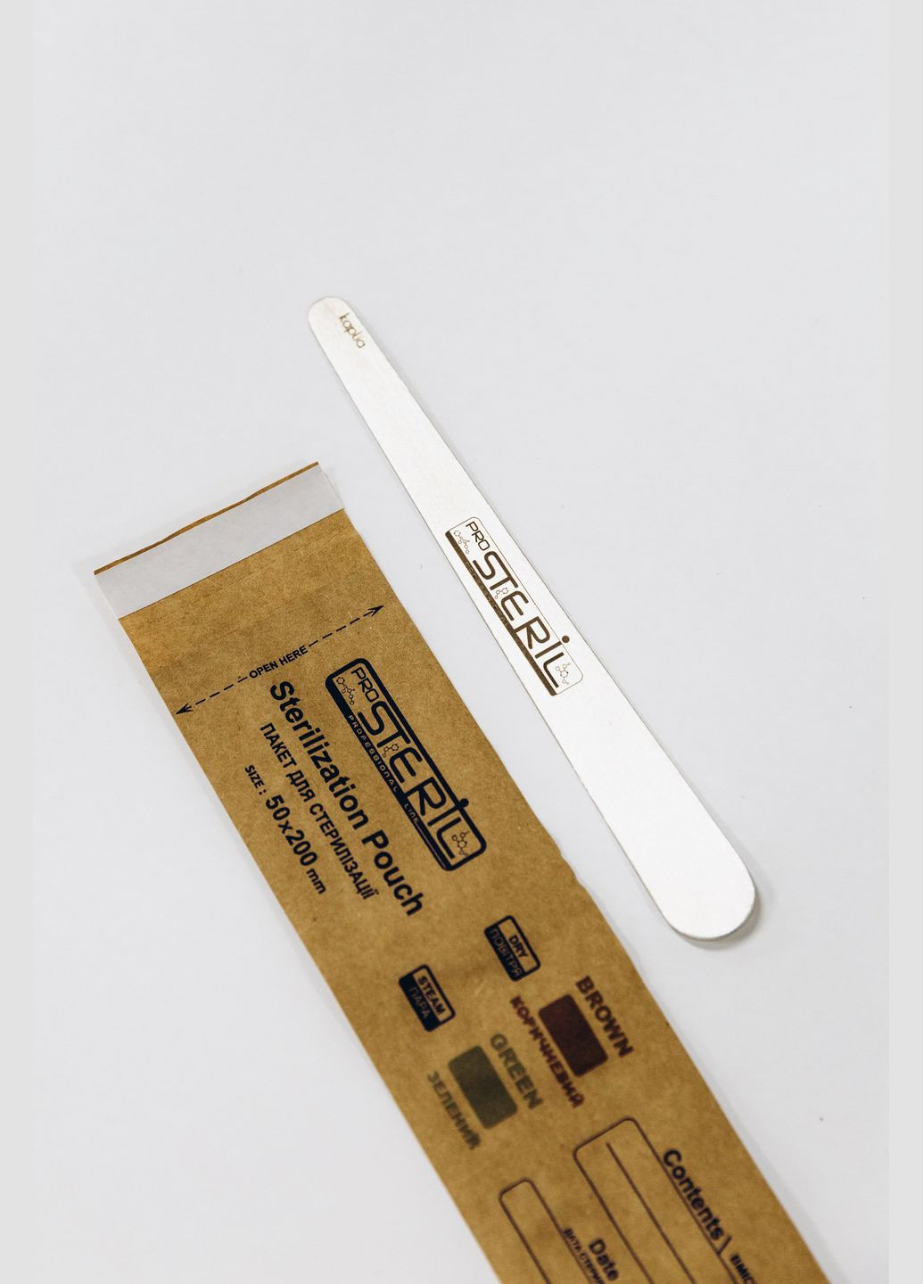 Крафт-пакеты для стерилизации 50*200 мм, бурые/белые (100шт./уп.) ProSteril (306442474)