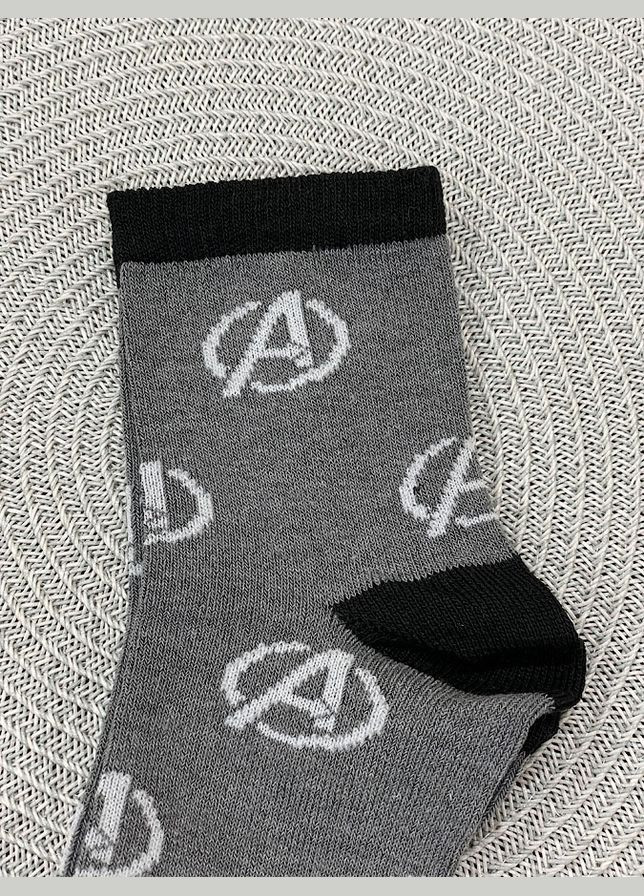 Серые носки детские с рисунком демисезон (322388702)