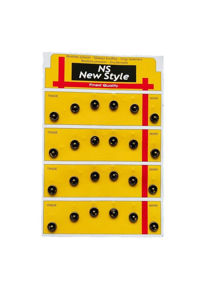 D=8,5мм, пришивные застежки-кнопки для одежды 24шт металл цвет Антик Plus-plus (352743104)