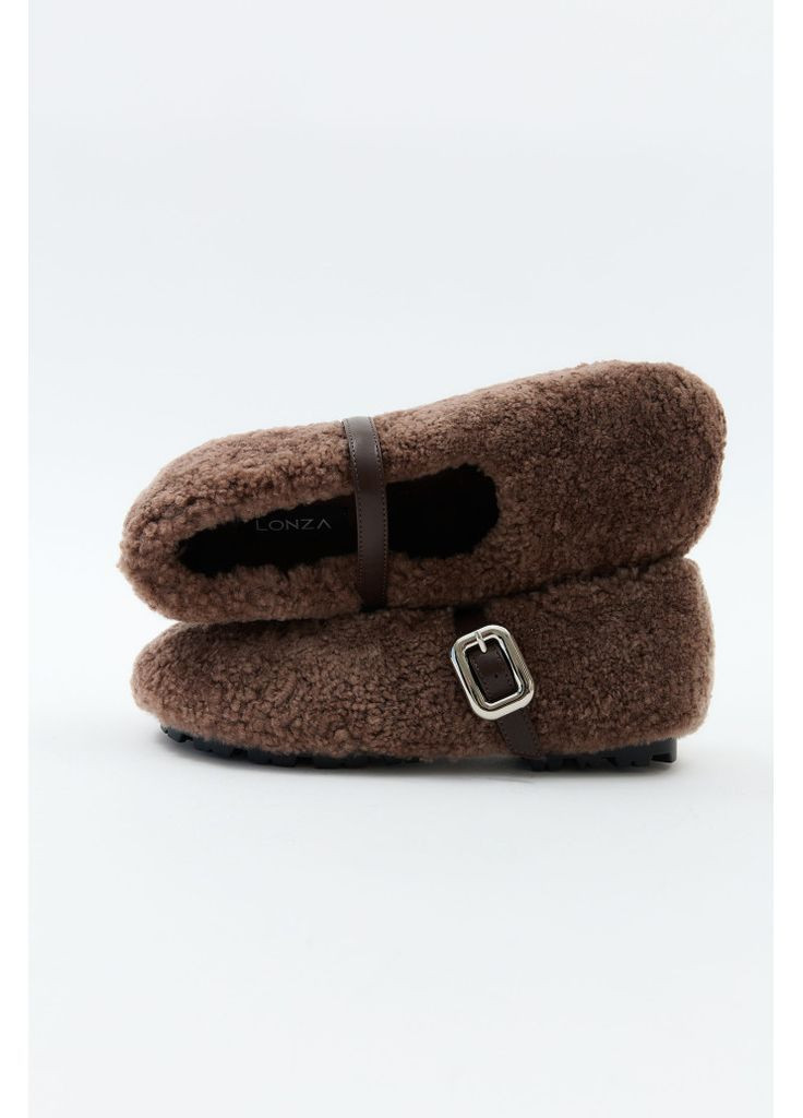 Жіночі балетки 204763 Lonza | коричневі (369717899)