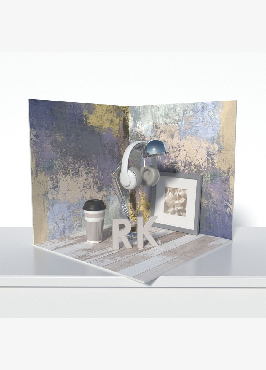 Пластиковый угловой 3d фотофон, 40x40x40см - №61039 PolyPlast (354371997)