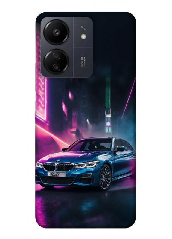 Чохол з принтом для Xiaomi Redmi 13C / для Ксяомі, сяомі, ксіомі редмі 13С Неонове BMW No Brand (338599851)