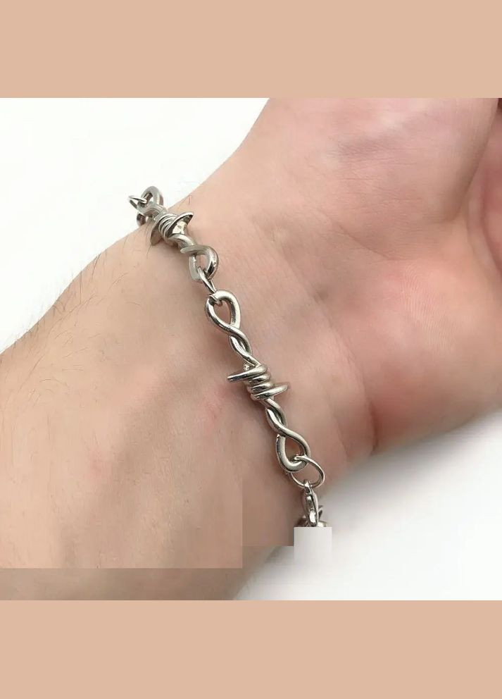 Браслет колючий дріт із маленьким дротом стильний No Brand (340275736)