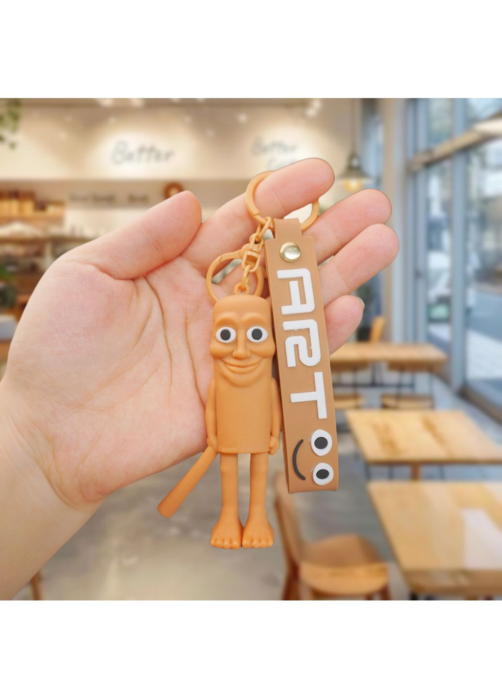 Брелок Тун Тун Тун Сахур Tun Tun Tun Sahur итальянский брейнрот мем игрушка на рюкзак, ключи 9 см Shantou (362680994)