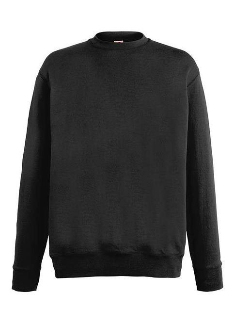 Свитер мужской Lightweight set-in sweat Черный (062156036S) Fruit of the Loom (311605744)