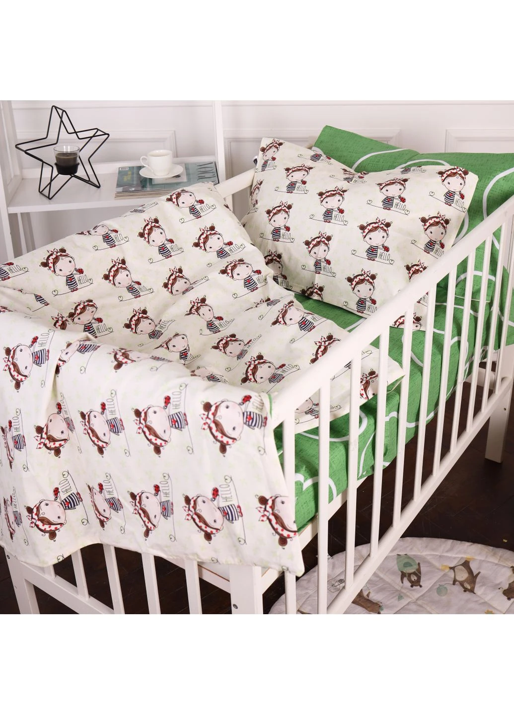 Комплект постельного белья Бязь 20-0031 Ladybug Ladybug Ladybug Евро Mirson (399174265)