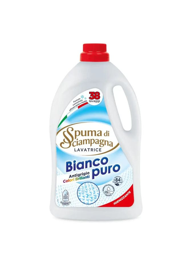 Гель для стирки белых и цветных тканей Бянко пуро Bianco Puro 1710 мл 38 циклов стирки Spuma di Sciampagna (370567215)