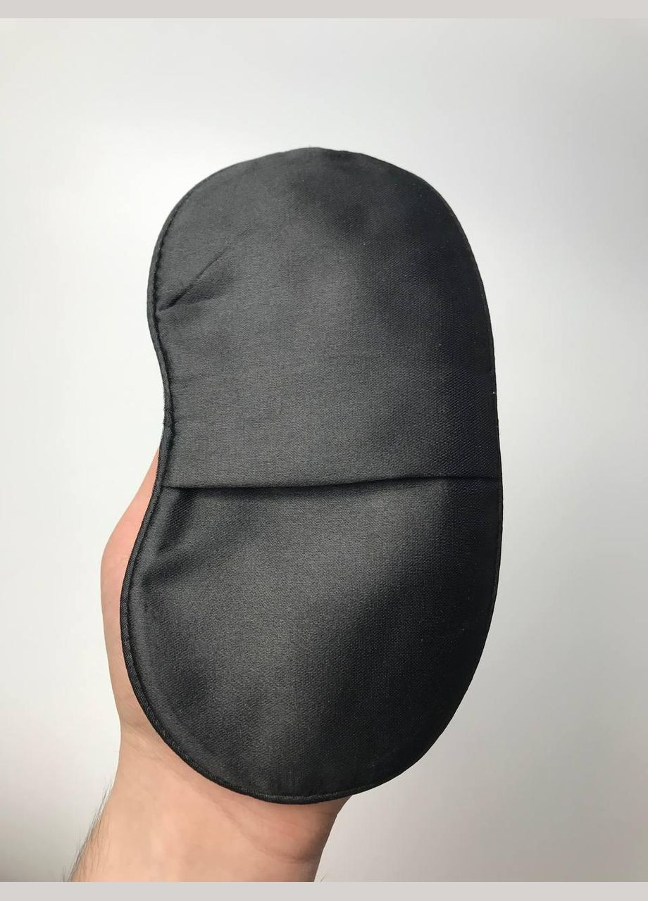 Маска для сна кошка спит Черная с принтом No Brand (315046570)