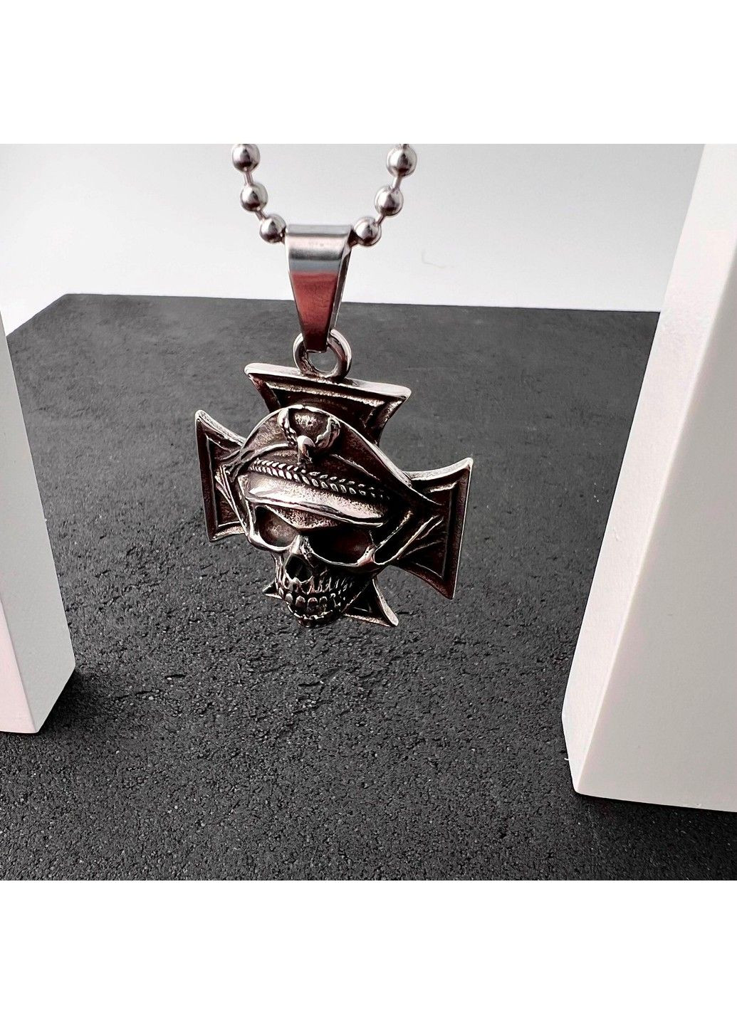 Готичний панк кулон череп з медичної сталі PS-053 No Brand (299340180)