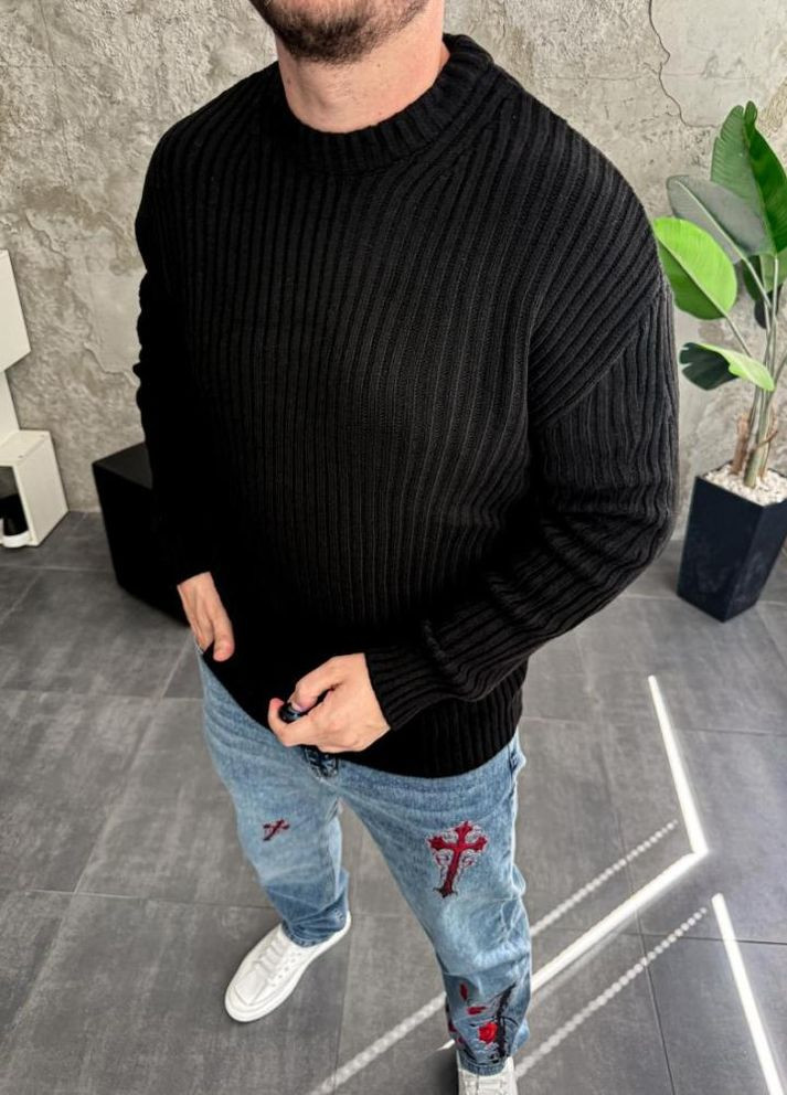 Чорний демісезонний света чоловічий стиильний весна осінь теплий No Brand