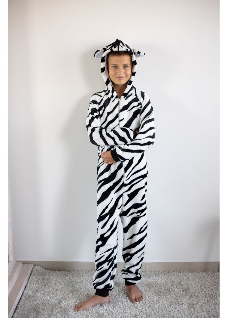 Комбинезон "Кигурумы" для мальчиков 02-8066-26М 128 см зебра Авекстекс (368158021)