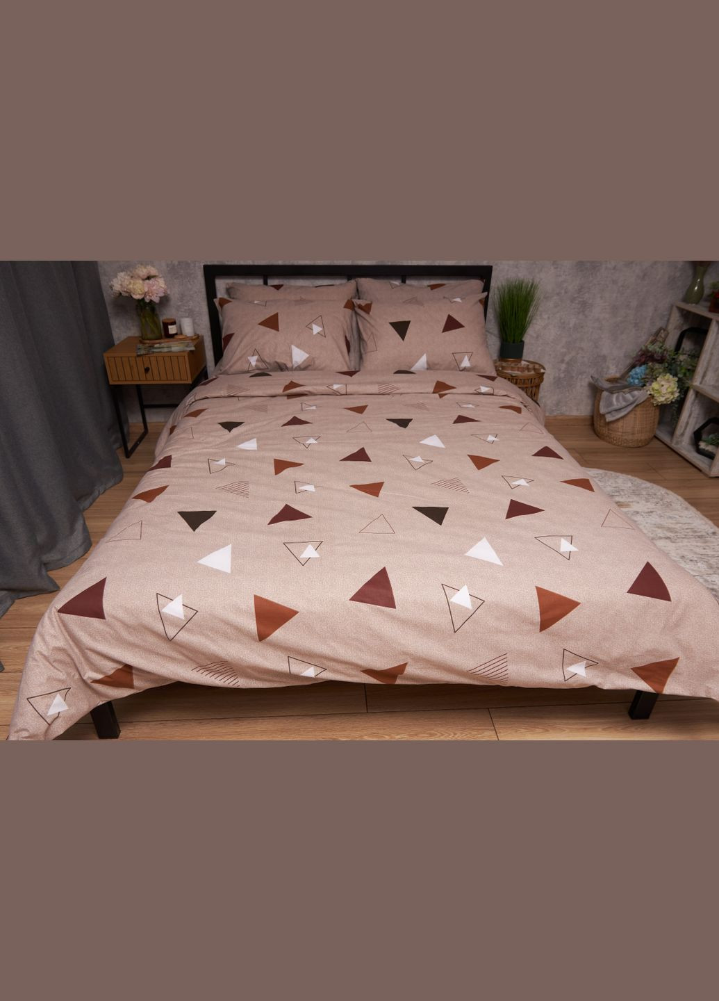 Комплект постельного белья Бязь Gold Люкс «» семейный 160х220х2 наволочки 4х70х70 (MS-820005564) Moon&Star Delta (296909917)