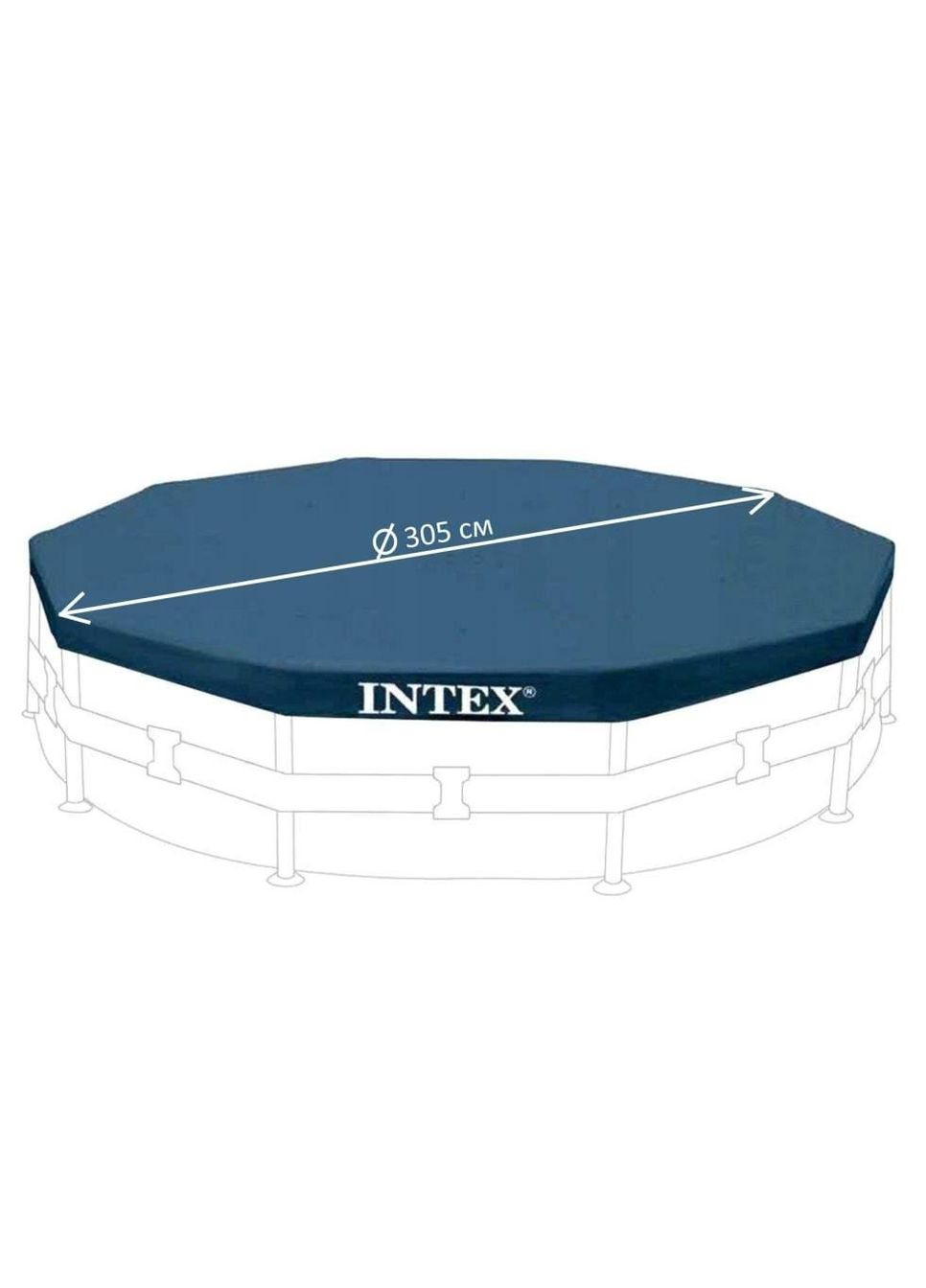 Каркасний басейн Metal Frame Pool 28202-3 New (Діаметр 305 x Висота 76 см) Intex (335049537)
