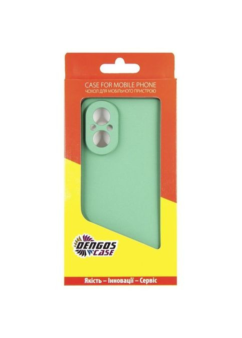 Чохол до мобільного телефона (DG-KM-100) DENGOS Realme C67 Soft + Glass Mint (326593691)