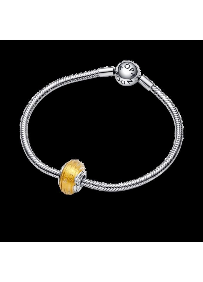 Срібний шарм Пандора "Зірка, що падає" із муранського скла 792982C01 Kabluchka (355344305)