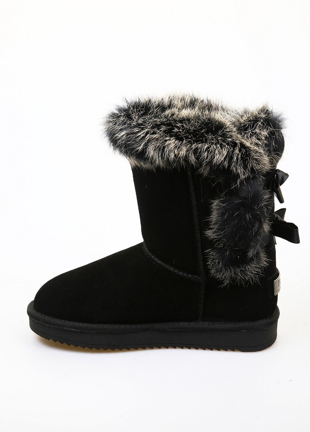 Черные зимние полусапоги ITTS