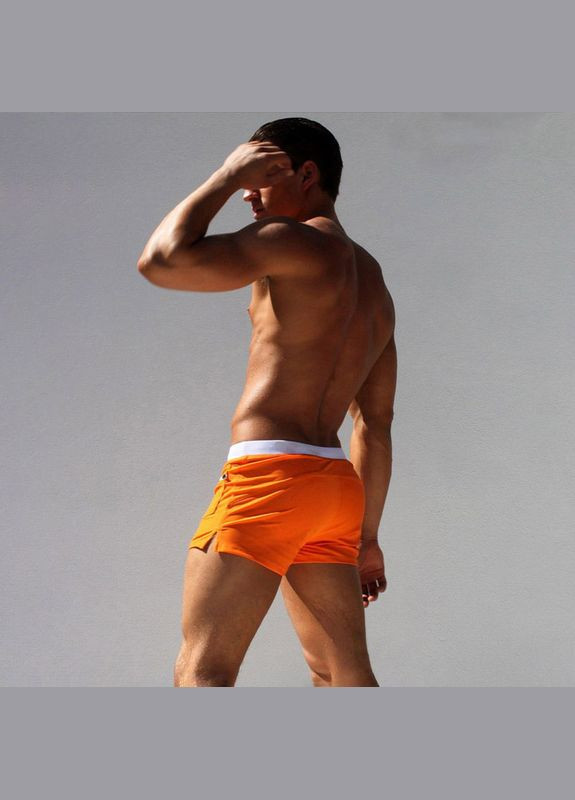 Мужские оранжевые пляжные, спортивные, повседневные, кэжуал мужские плавки боксеры оранжевый 1113 шорты Sport Line