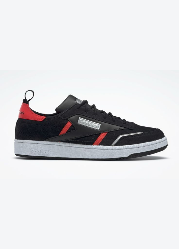 Цветные обувь unisex кеды кожа 111024 ов черный с красным fv3210sk сша 36(р) Reebok