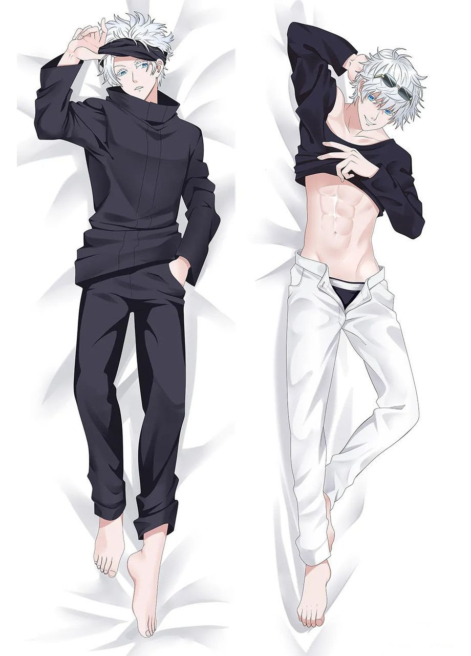 Подушка дакімакура двостороння Satoru Gojou - Jujutsu Kaisen 100см No Brand (327842899)