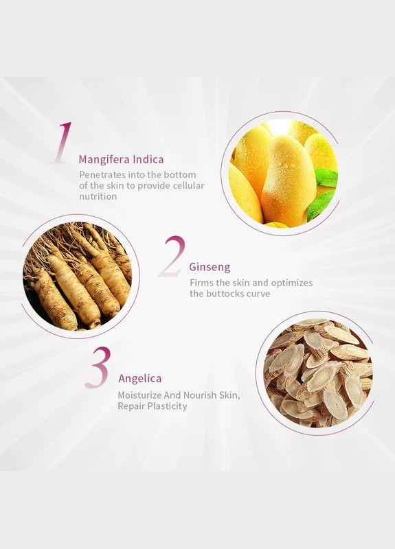 Крем для увеличения ягодиц снимает усталость от сидячего образа жизни Mango Buttock Cream 40 г RtopR (314886499)