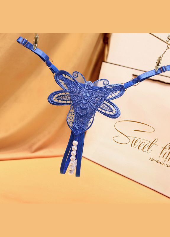 Трусики з розрізом та перлинками з намистинками Sexy OneSize (8-143) No Brand (312005194)