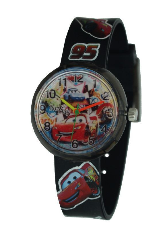 Часы детские наручные для мальчика Тачки МакКуин желто-красный NEWDAY (362413756)