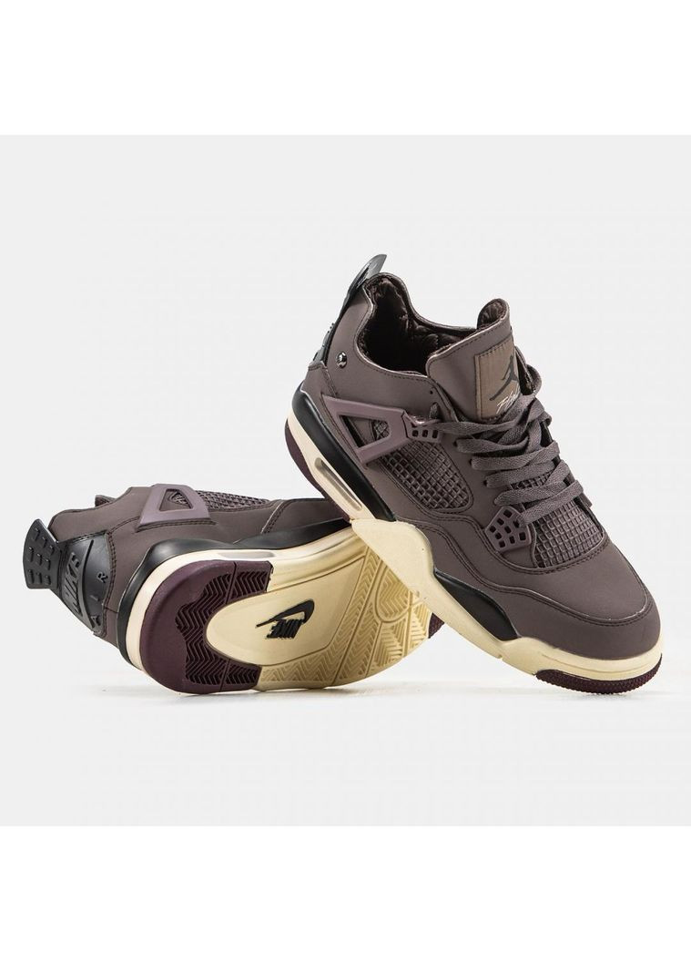 Білі Осінні кросівки чоловічі nike air jordan 4 x a ma maniere найк аір джордан No Brand