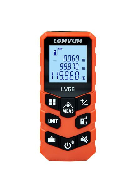 Лазерний далекомір LOMVUM LV55 40m Вимірювання довжини, площі, об'єму No Brand (300577756)