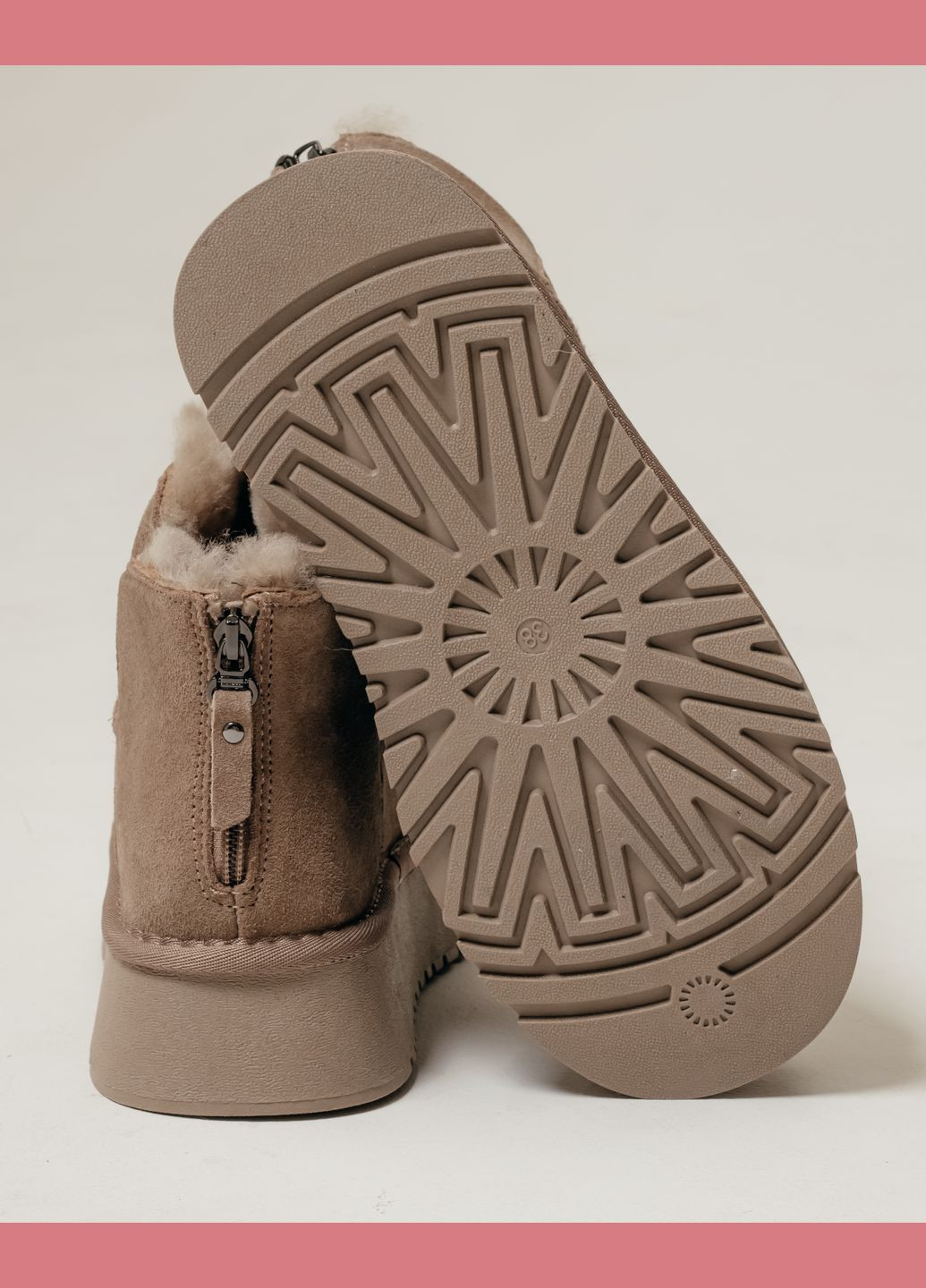 Уггі сіро-бежеві замша хутро Prima d'Arte (304429201)