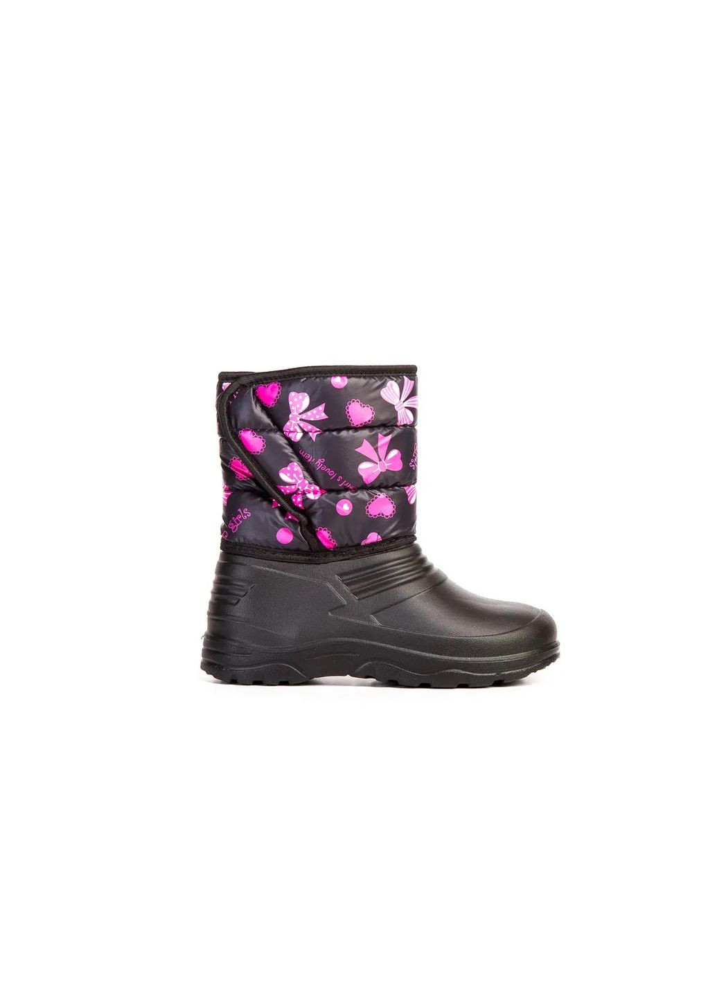 Дитячі дутики чоботи чорні пінка Olimp Сноубутси Ева (304771980)