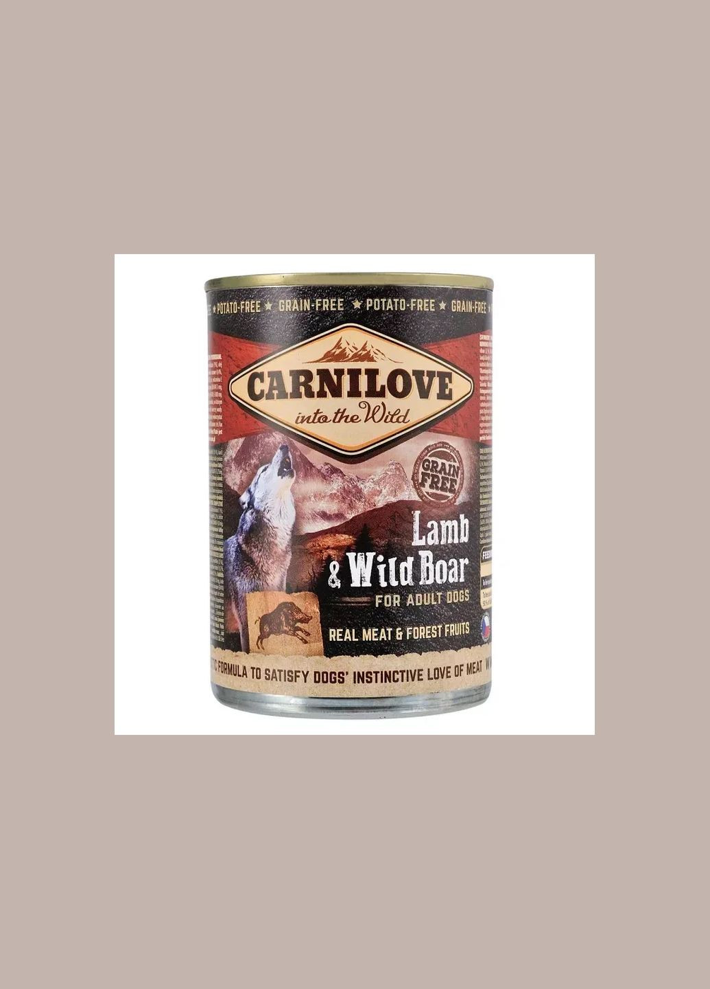Корм вологий Dog k консерви для собак з ягням і кабаном 400 г🐑 Carnilove (342374111)