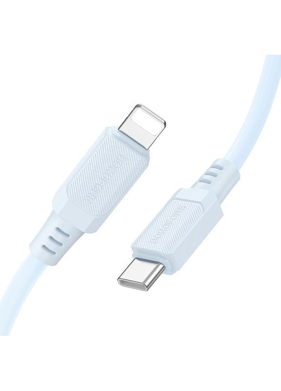 Кабель для зарядки Lightning Type-C для iphone/проволока, шнур тайп си на лайтнинг зарядный кабель для айфона 1м white Borofone (360631733)