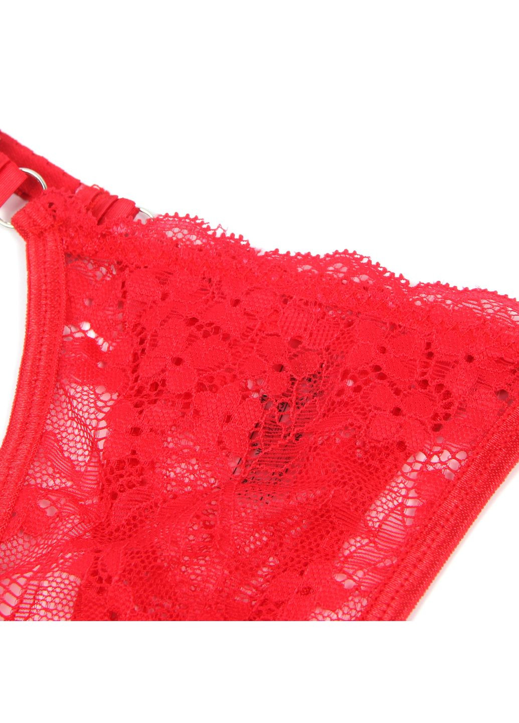 Мереживні трусики з декоративною фурнітурою Love червоні, Star Night (361670744)