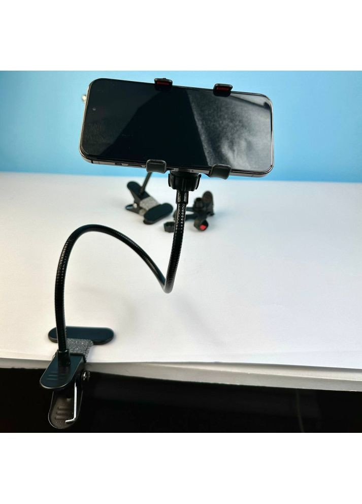 Гнучкий тримач для телефона Clip Stand LR 01 Metal (кріплення прищіпка) Zomei (369158184)